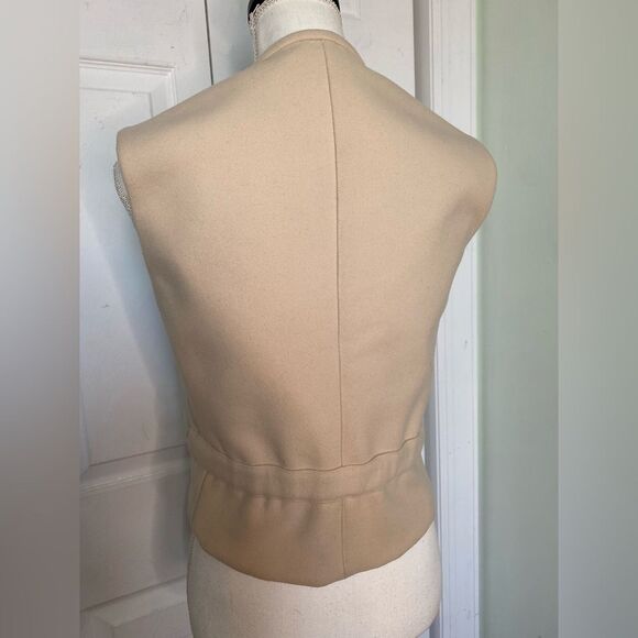 Vintage Burberry Designer Classic Cream Colored Top - Picture 6 of 15